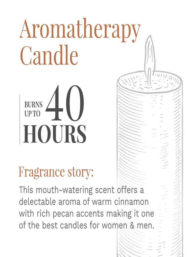 CANDLE-LITE Essentials 3-Wick 10-Ounce Terrace Jar Candle, Cinnamon Pecan Swirl - Image 4